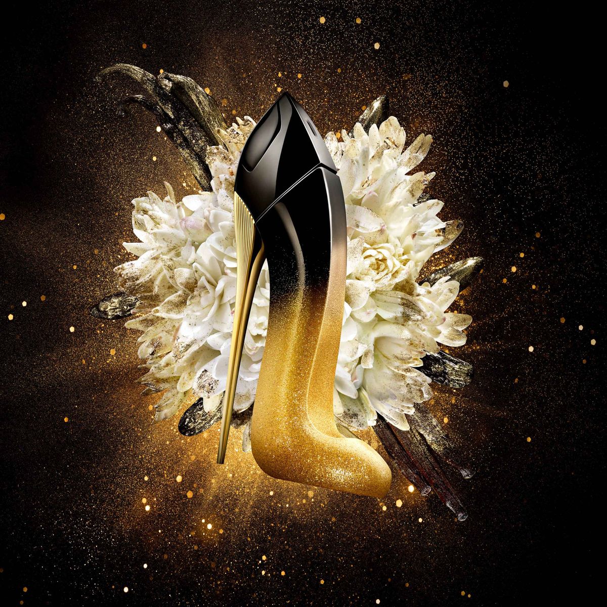 STUDIO BAKUZA CAROLINA HERRERA GOOD GIRL MIDNIGHT with flower explosion